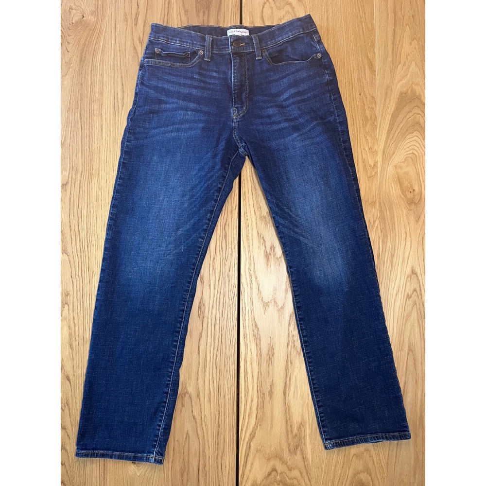 Lucky Brand 181 Vintage Straight Jeans Mens 34x32 Blue Dark Wash Denim Classic